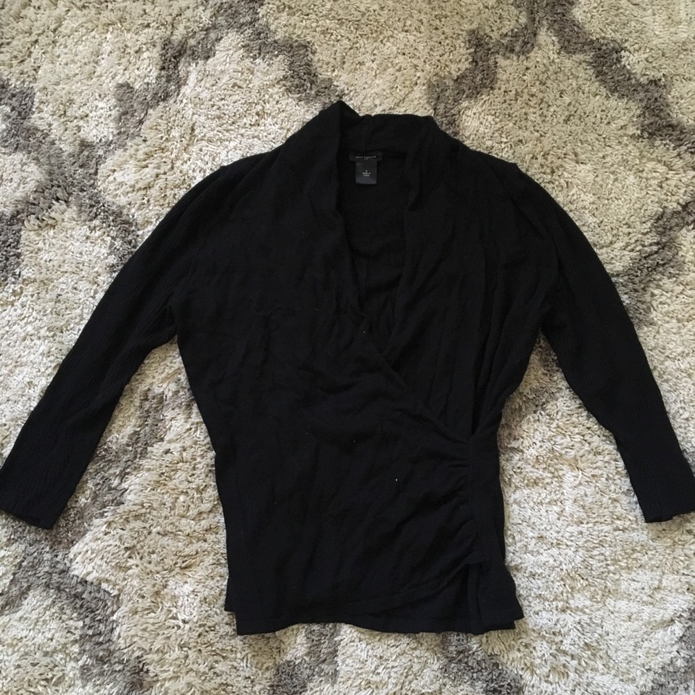 Faux wrap sweater